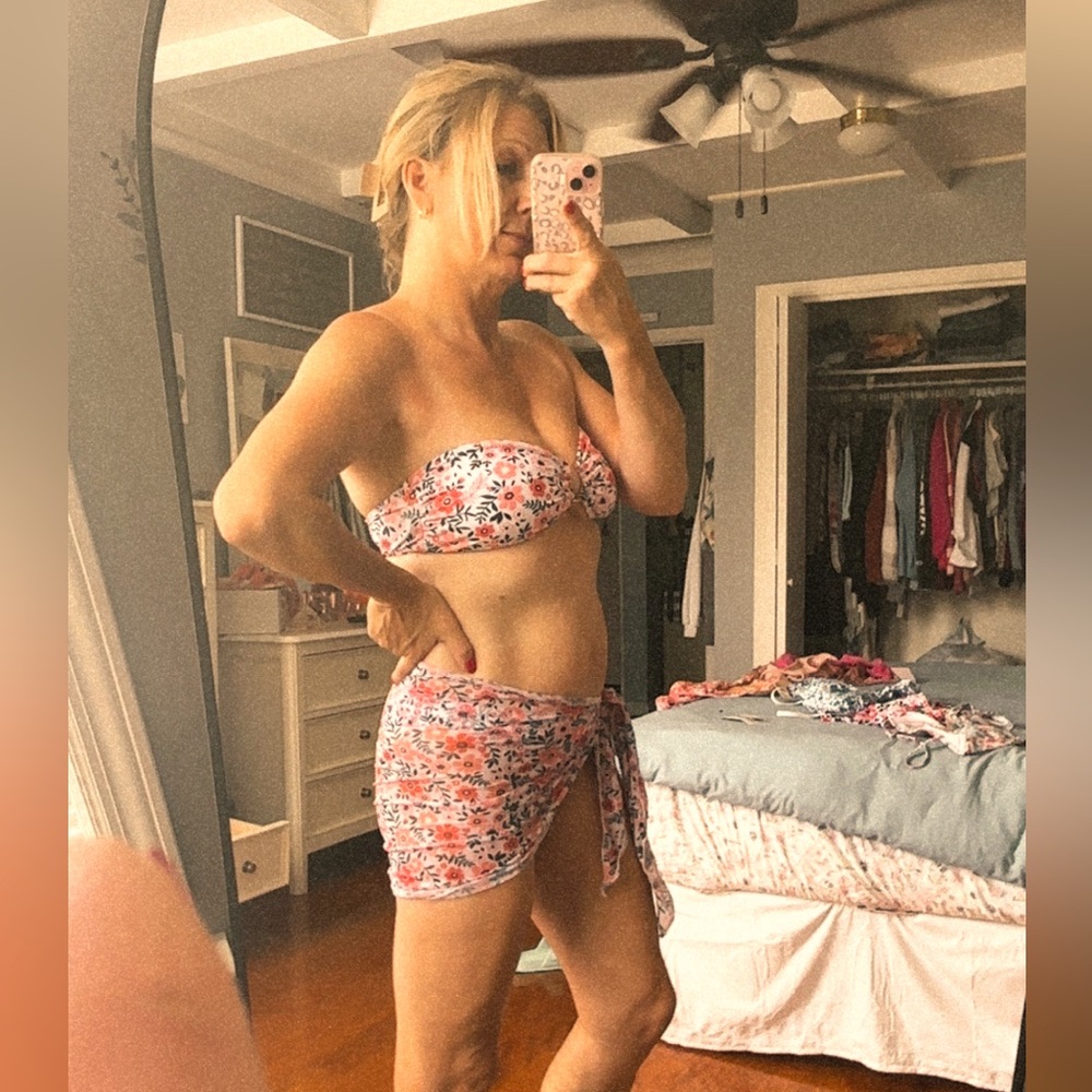 Floral Bikini with Sarong